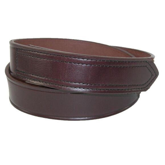 Boston Leather Men's Leather No Scratch Work Belt with Hook and Loop Closure - Picture 1 of 3